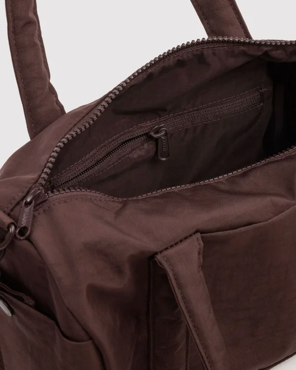 Nylon Duffle Bag - Coffee