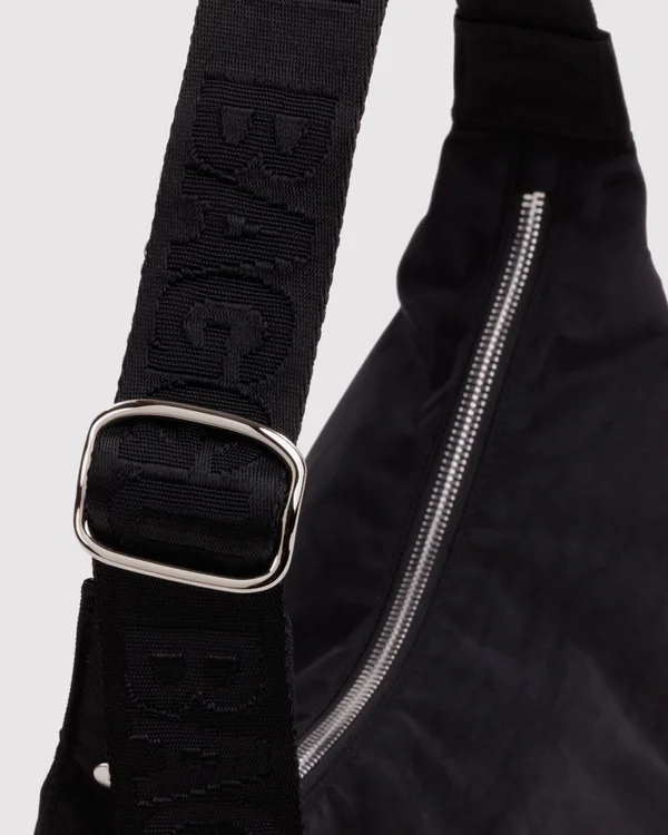Medium Nylon Crescent Bag - Studs - Material: heavyweight-nylon