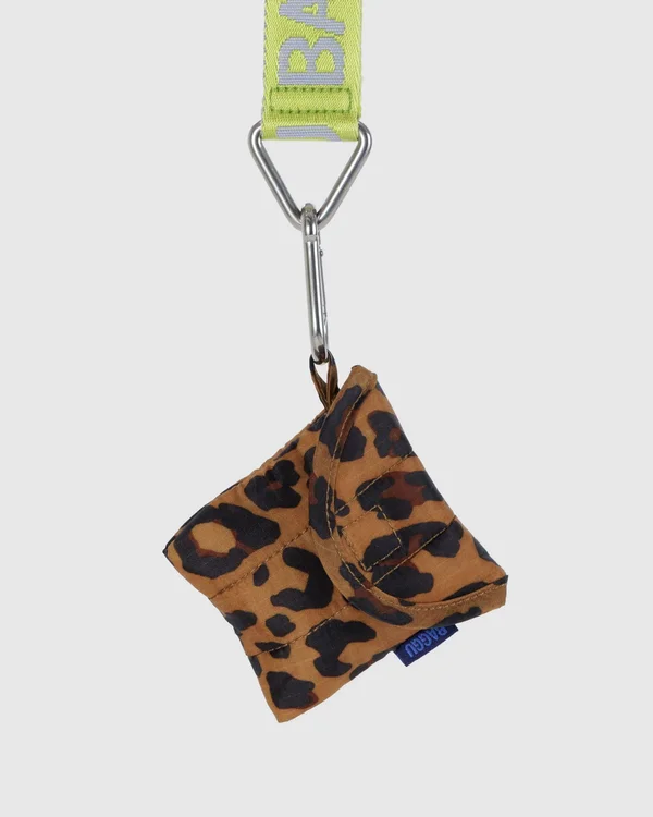Puffy Earbuds Case - Leopard - Size: OS