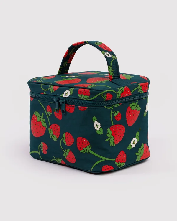Large Cosmetic Case - Strawberry Blossom