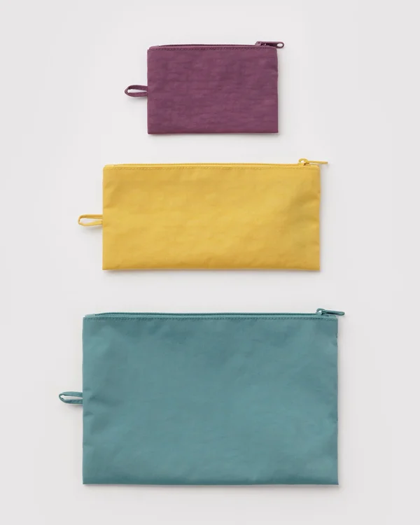 Flat Pouch Set - Jewel Mix - Size: OS