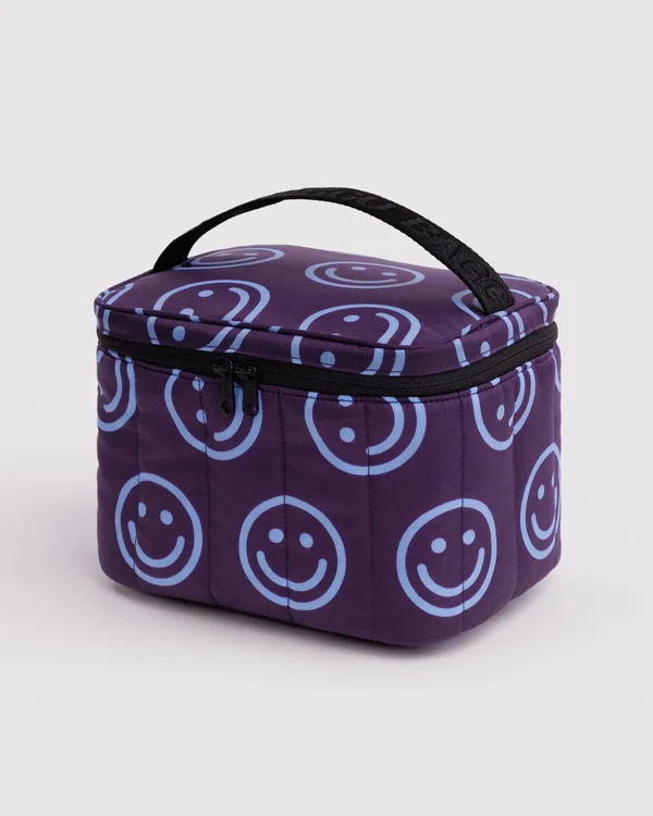 Puffy Lunch Bag - Indigo Happy - Material: ripstop-nylon