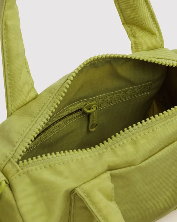 Small Nylon Duffle Bag - Chartreuse