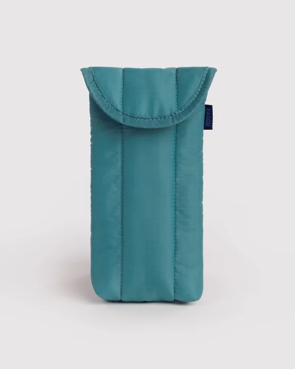 Puffy Glasses Sleeve - Peacock - Material: ripstop-nylon