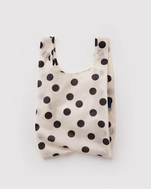 Baby Baggu - Cream and Black Polka Dot