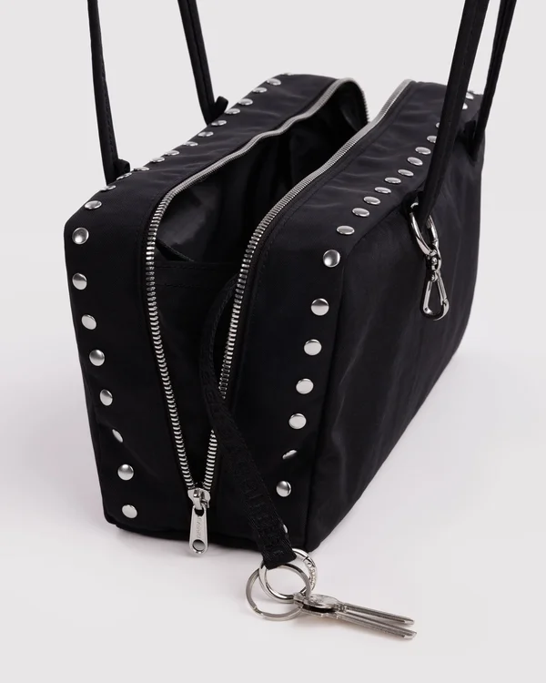 Nylon Bowler Bag - Studs