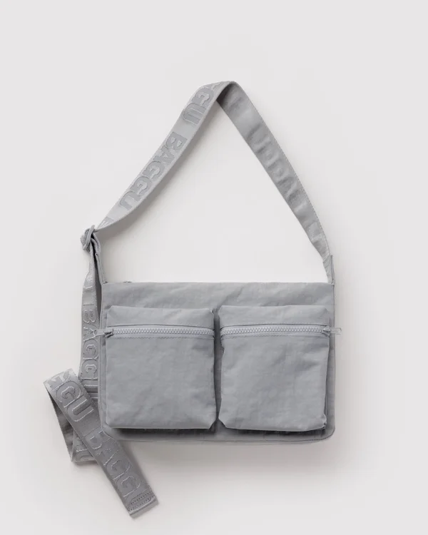 Medium Cargo Crossbody - Fog - Material: heavyweight-nylon