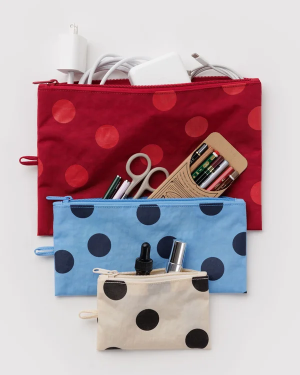 Flat Pouch Set - Polka Dot Mix