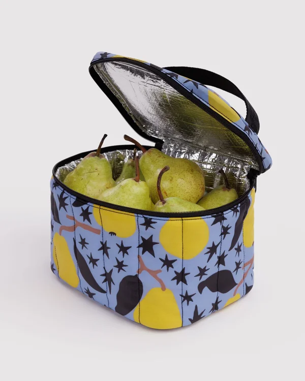 Puffy Lunch Bag - Golden Pears