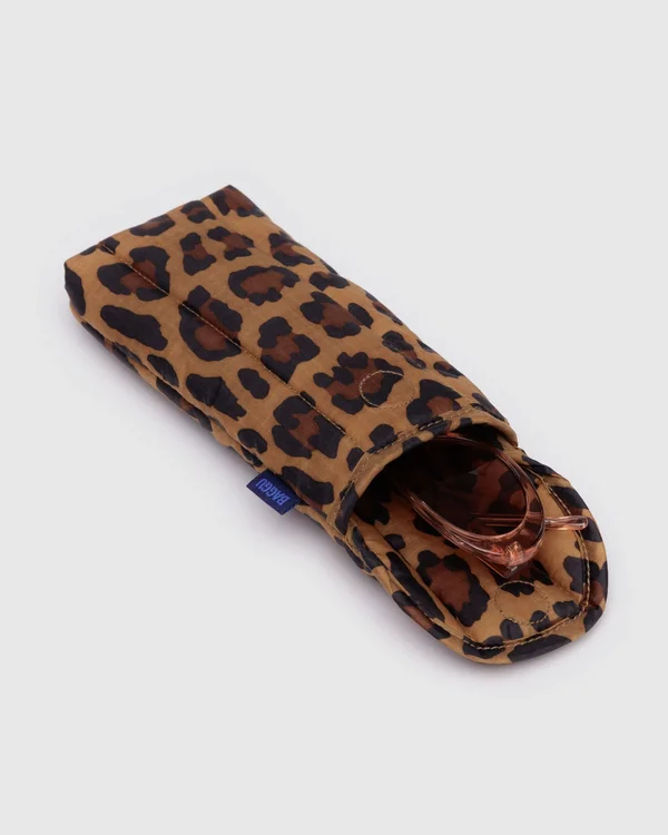 Puffy Glasses Sleeve - Leopard - Material: ripstop-nylon