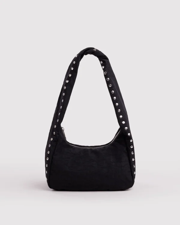 Small Nylon Meringue Bag - Studs - Material: heavyweight-nylon