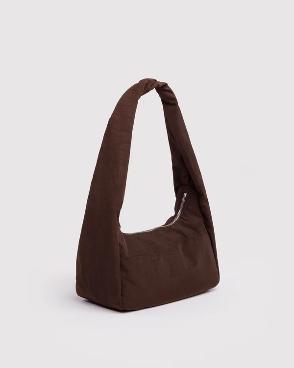 Small Nylon Meringue Bag - Coffee