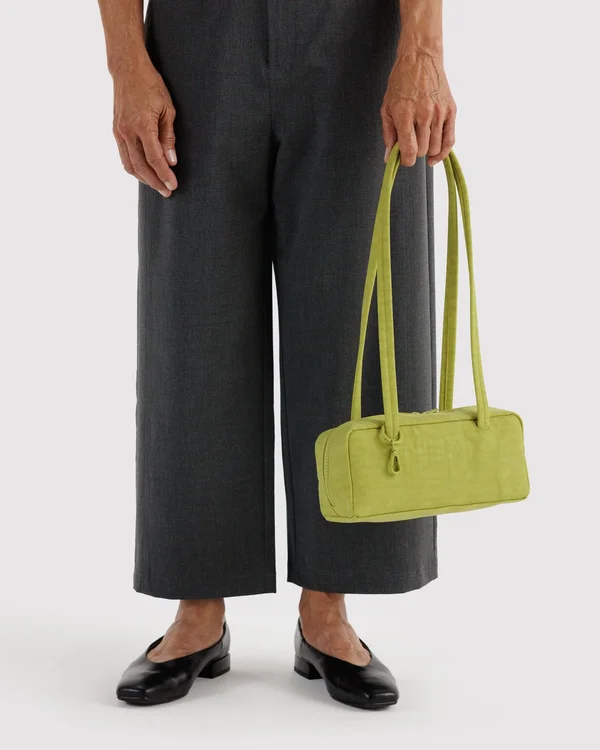 Small Nylon Bowler Bag - Chartreuse - Size: OS
