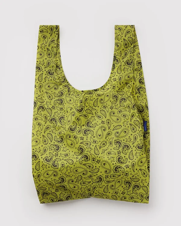 Standard Baggu - Chartreuse Paisley