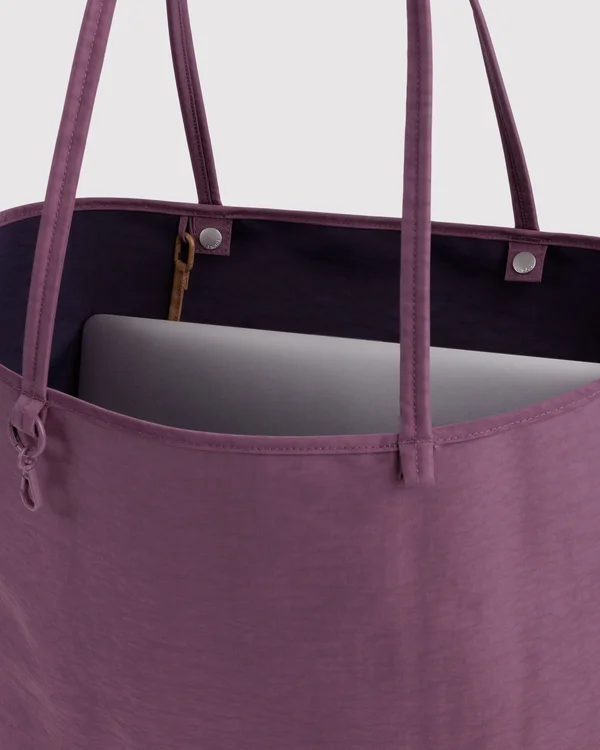 Large Nylon Reversible Tote - Wild Plum Mix