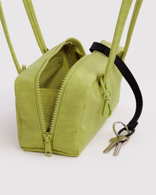 Small Nylon Bowler Bag - Chartreuse - Size: OS