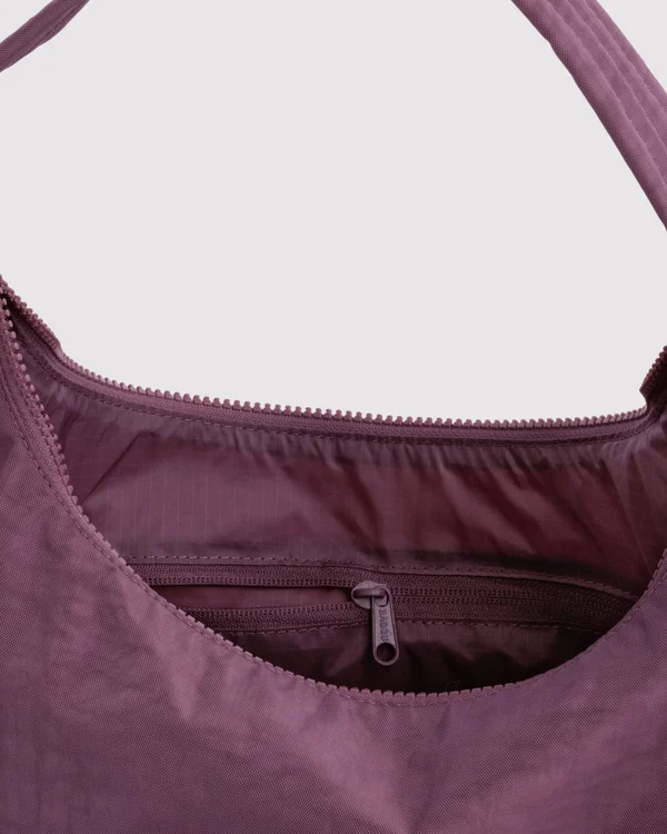 Nylon Shoulder Bag - Wild Plum - Material: heavyweight-nylon