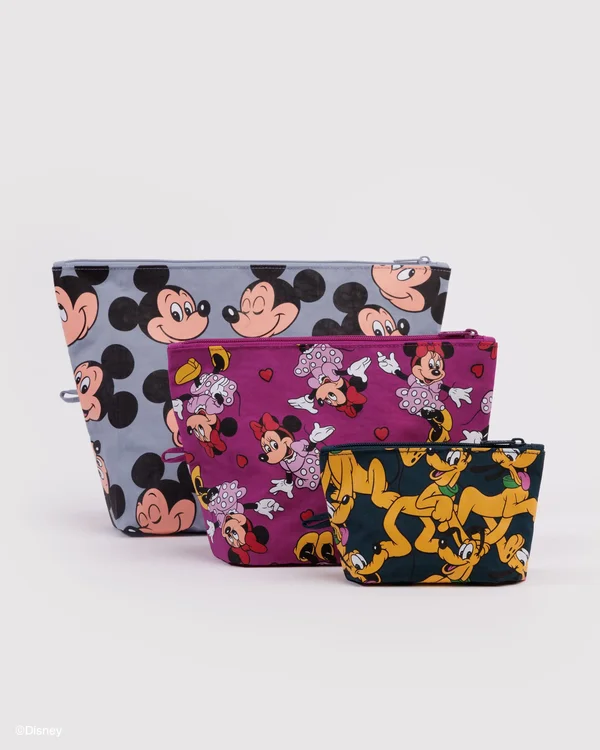 Go Pouch Set - Mickey, Minnie & Pluto - Size: OS