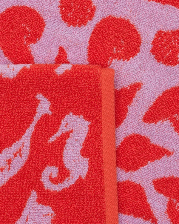 Hand Towel Set of 2 - Sea Shells - Material: organic-cotton