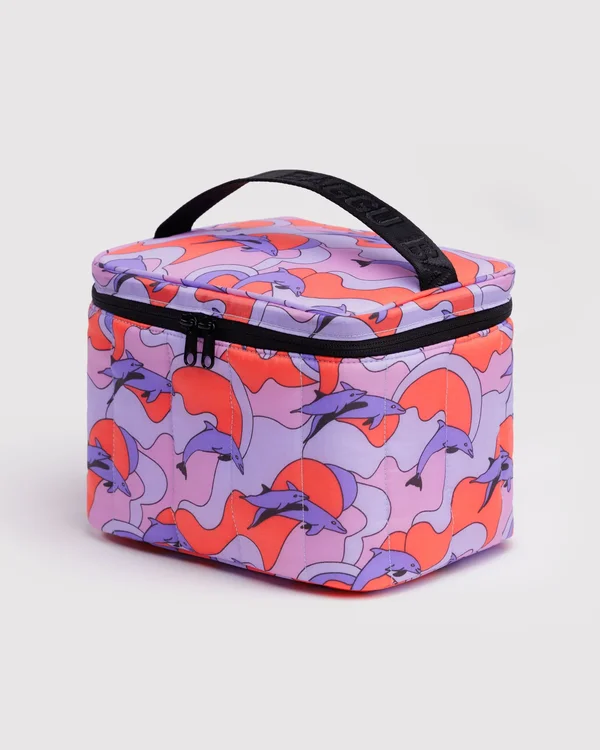 Puffy Lunch Bag - Dolphins - Size: OS