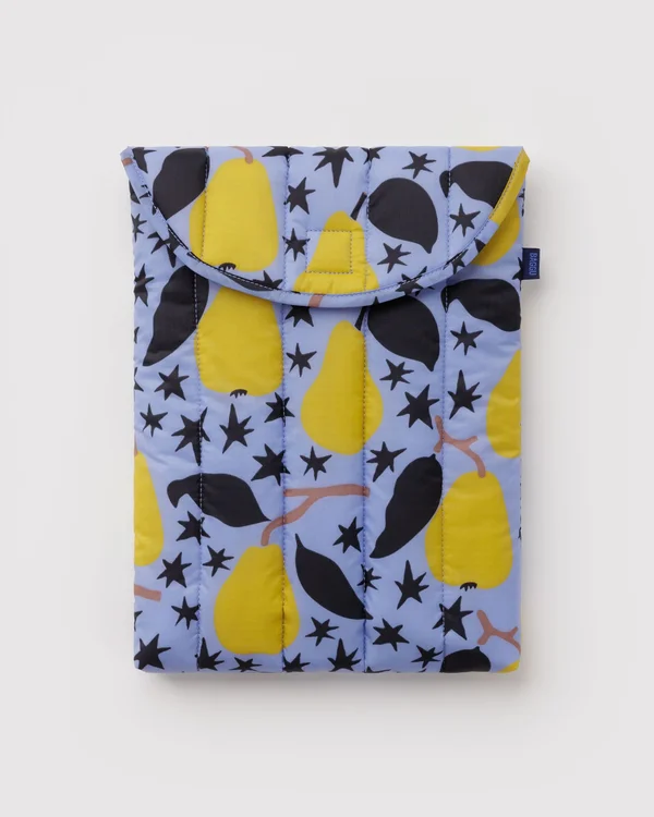 Puffy Laptop Sleeve 13"/14" - Golden Pears - Material: ripstop-nylon