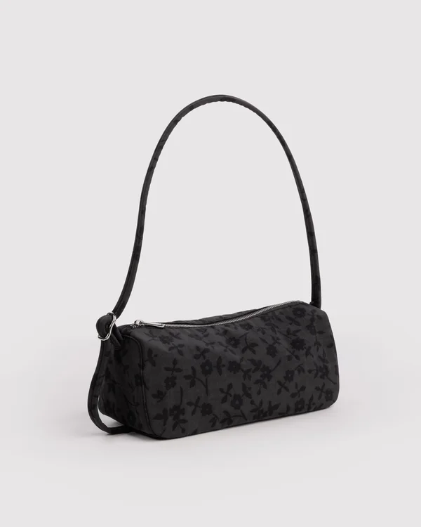 Nylon Loaf Bag - Charcoal Ditsy Floral